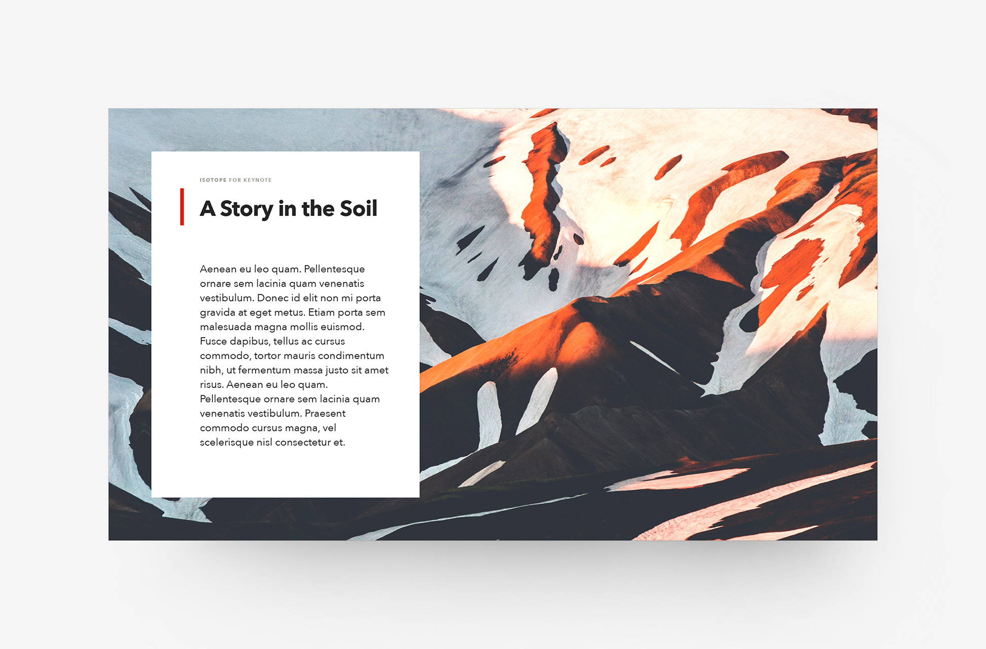 Isotope for Keynote - Quote Layout