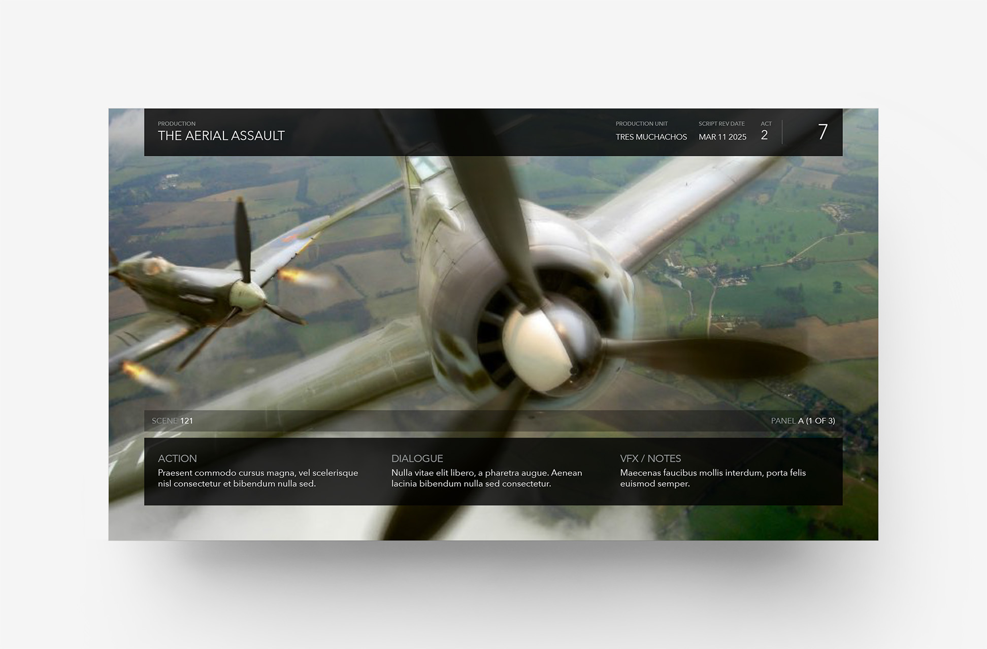 PitchBoards Neo for Keynote - 16:9 Embed-Style Storyboard