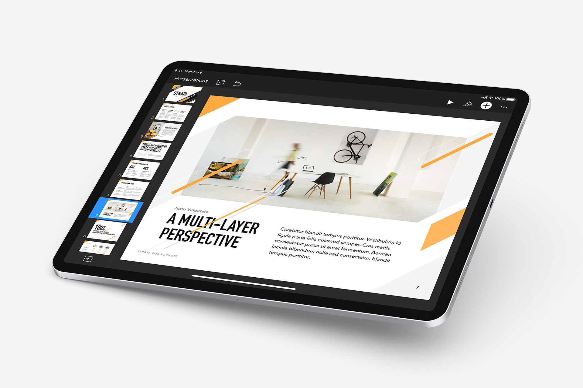 Strata in Keynote for iOS