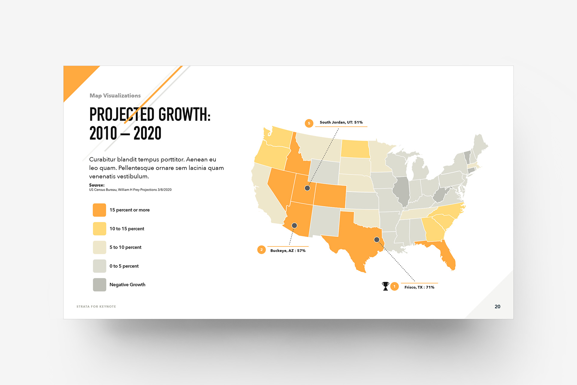 Strata for Keynote - Map Visualization Template