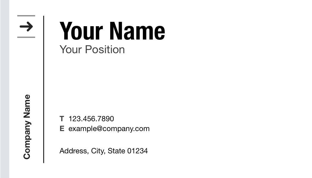 BlackBriar for Pages: Business Card