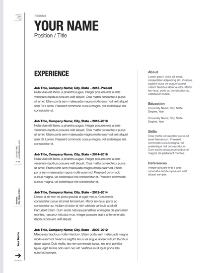 BlackBriar for Pages: Resume