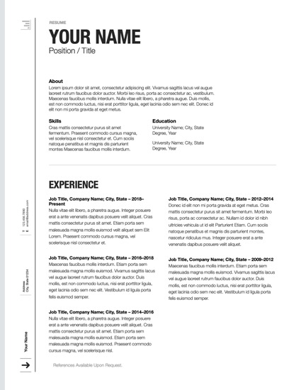 BlackBriar for Pages: Resume