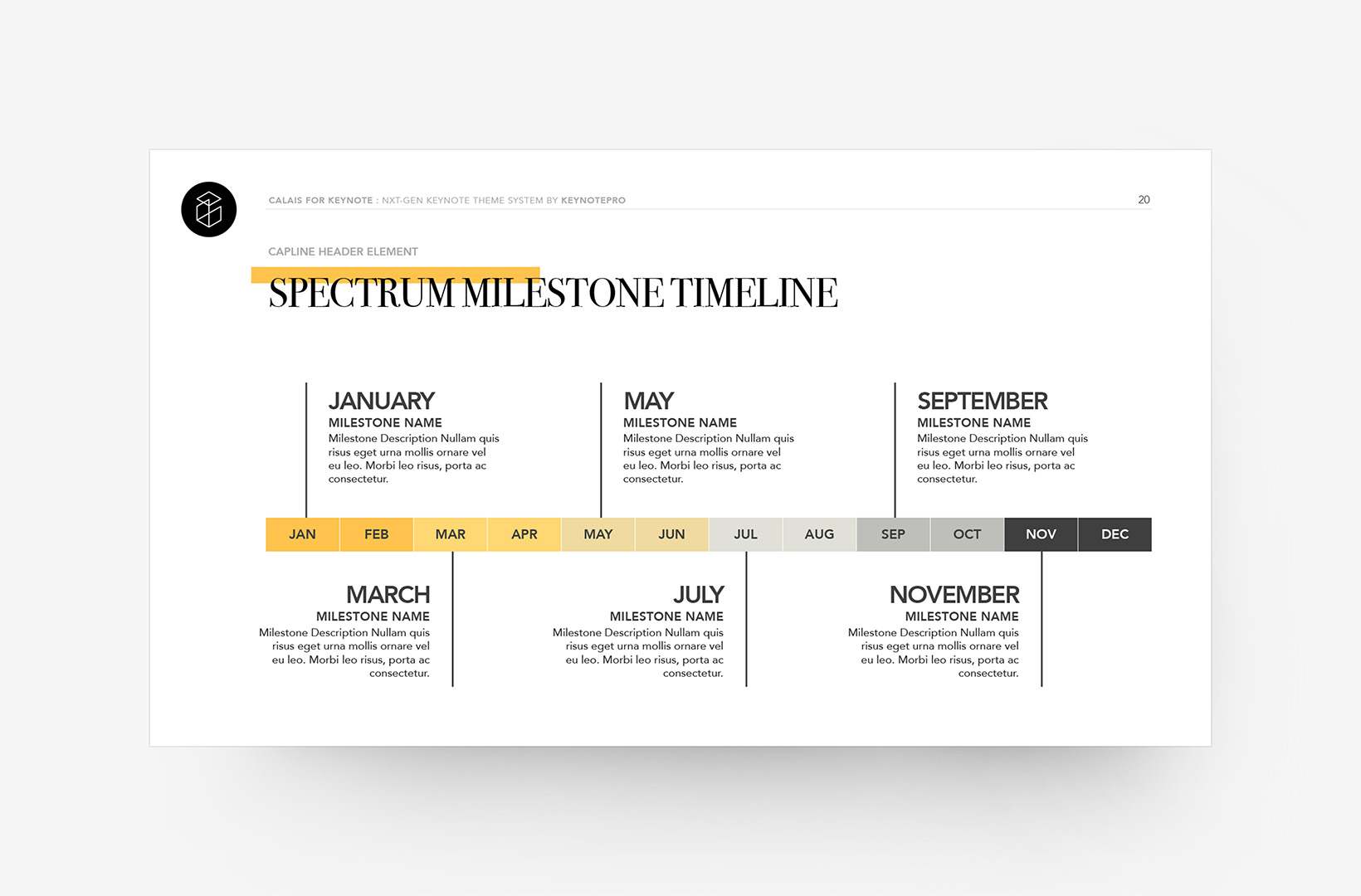 Calais - Timeline and Pricing Templates