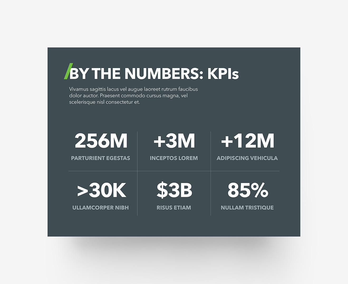 Disruptor - Metrics Grid Layout