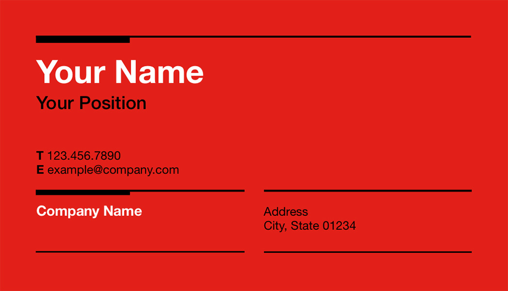 Geneva for Pages: Business Card