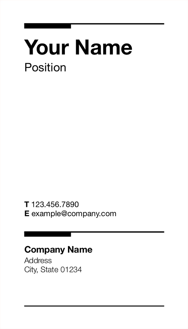 Geneva for Pages: Business Card