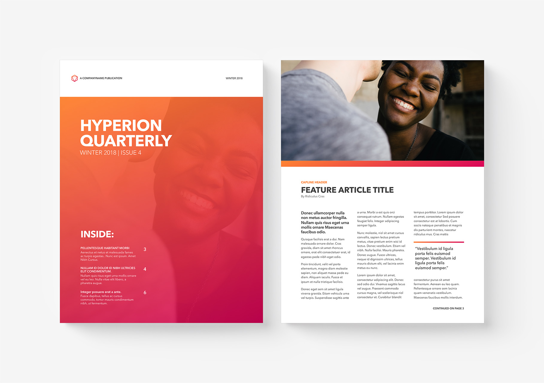 Hyperion for Pages - Newsletter