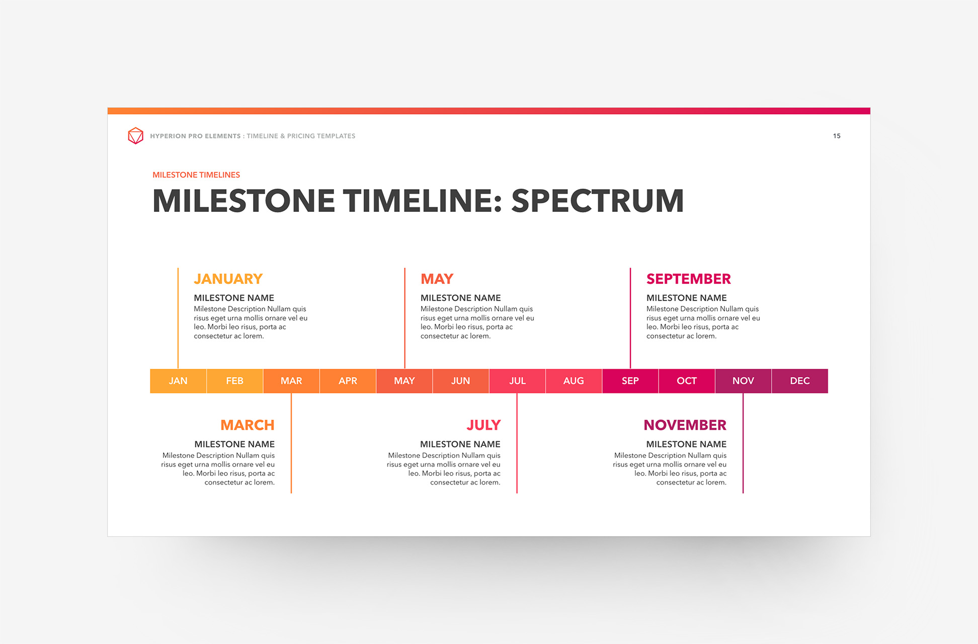 Hyperion - Timeline and Pricing Templates