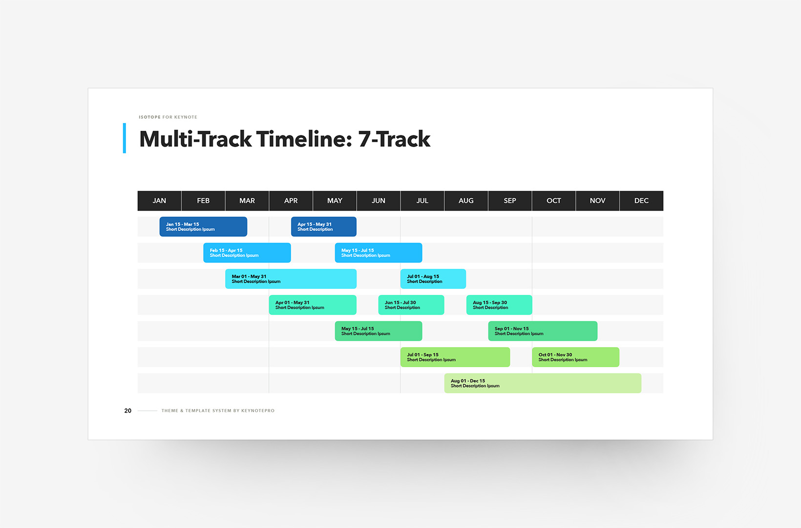 Isotope - Timeline and Pricing Templates - Isotope-i2 coloration