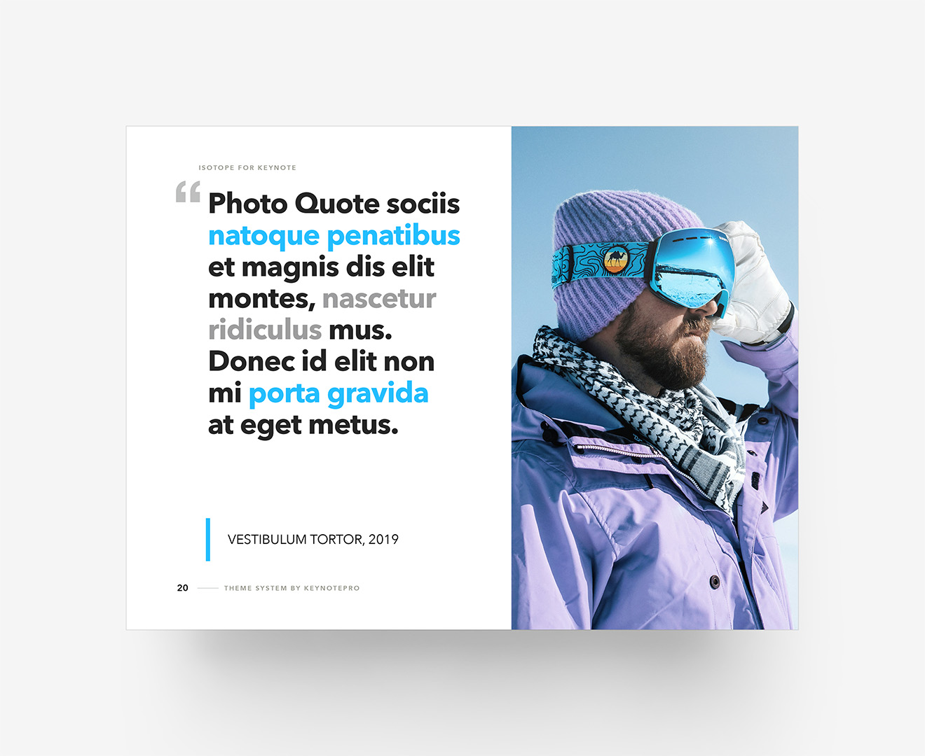 Isotope - Photo Quote Layout - Isotope-i2 Coloration