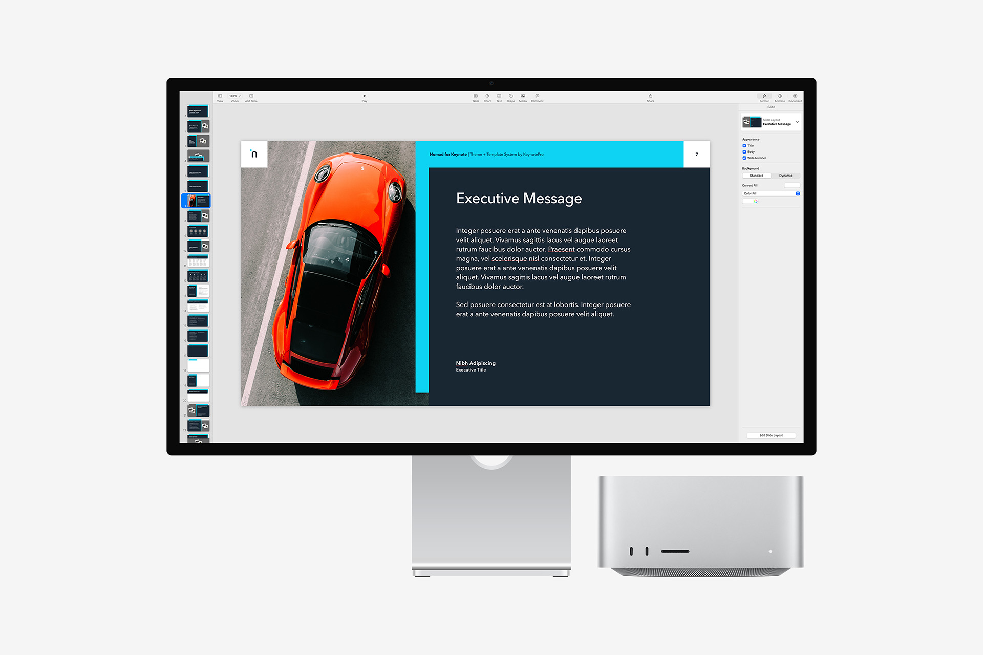 Nomad in Keynote for MacOS