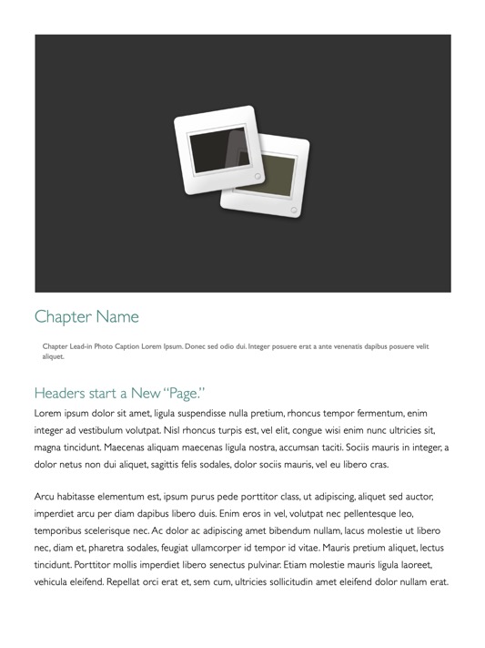 OM X for Pages: ePUB Book Templates - Portrait