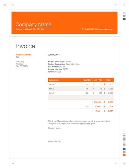 Palo Alto NXT for Pages: Invoice