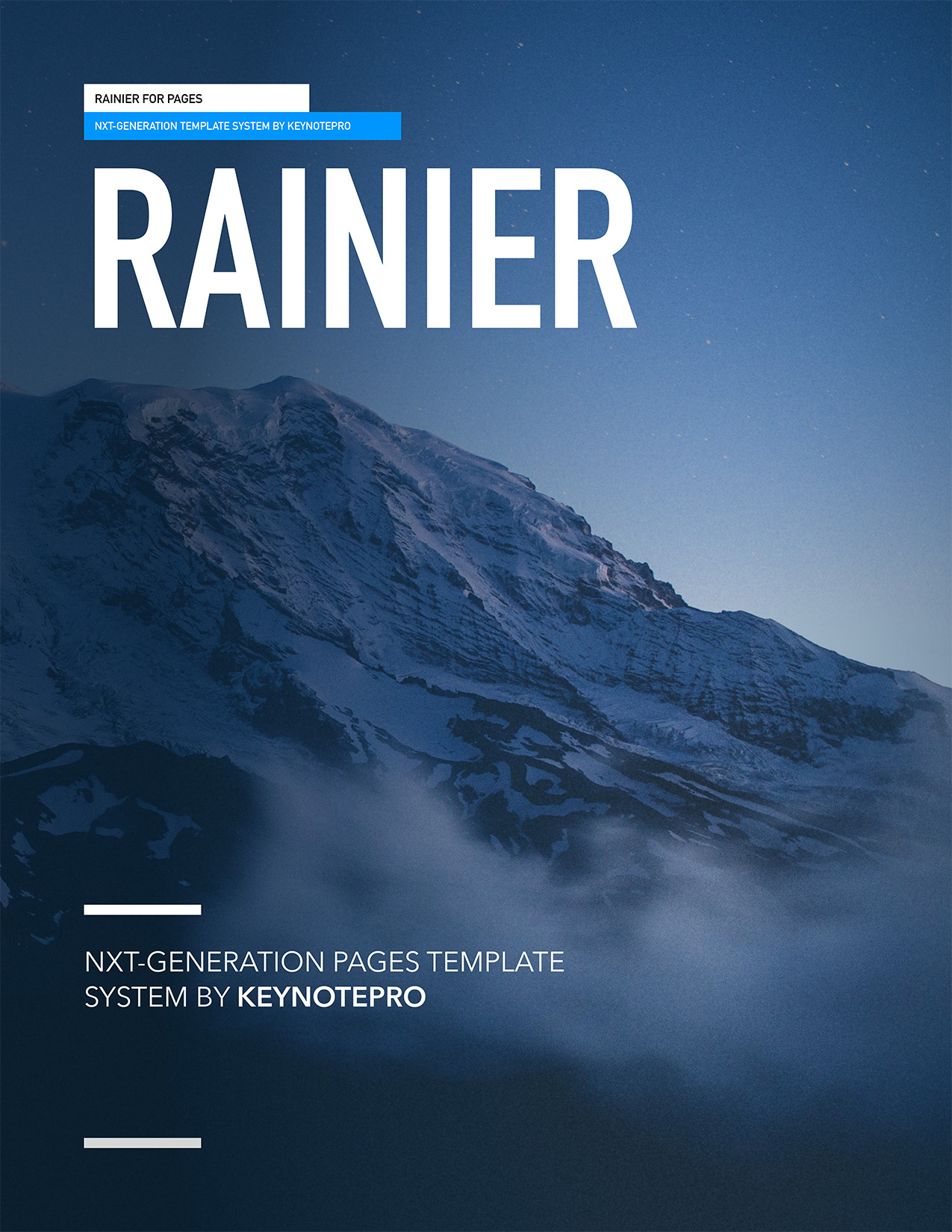 Cover Page - Rainier for Pages