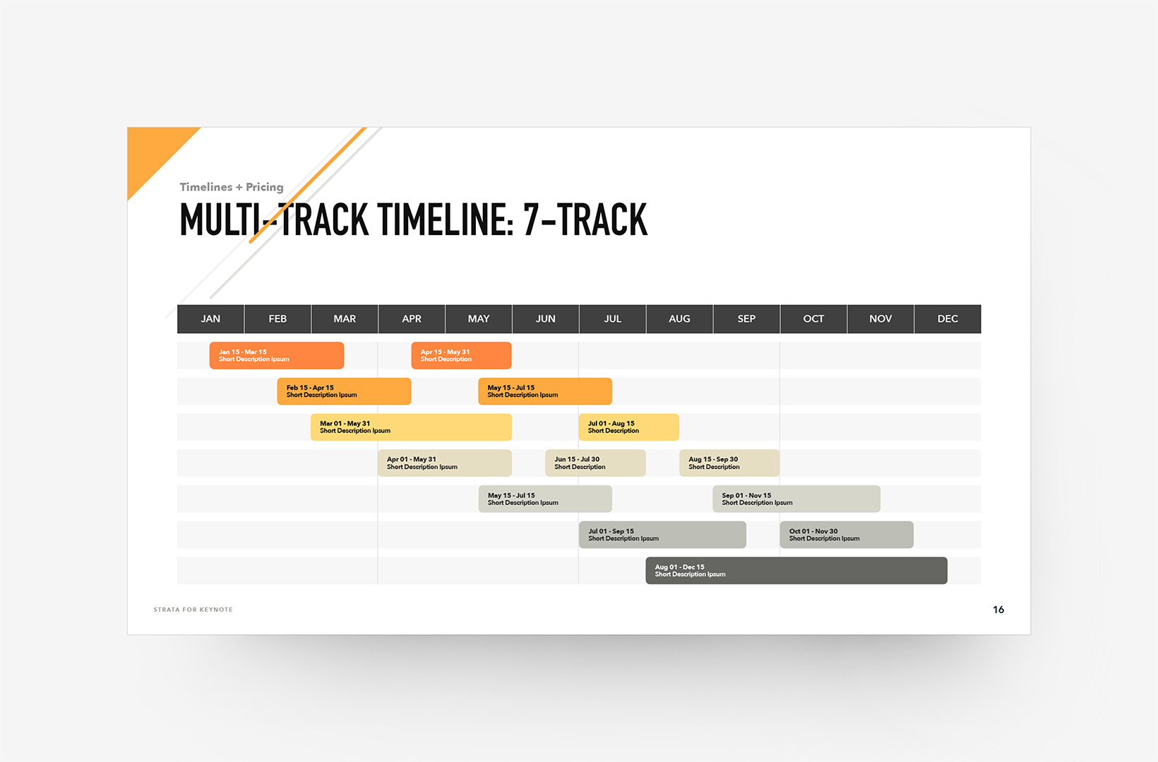 Strata - Timeline and Pricing Templates