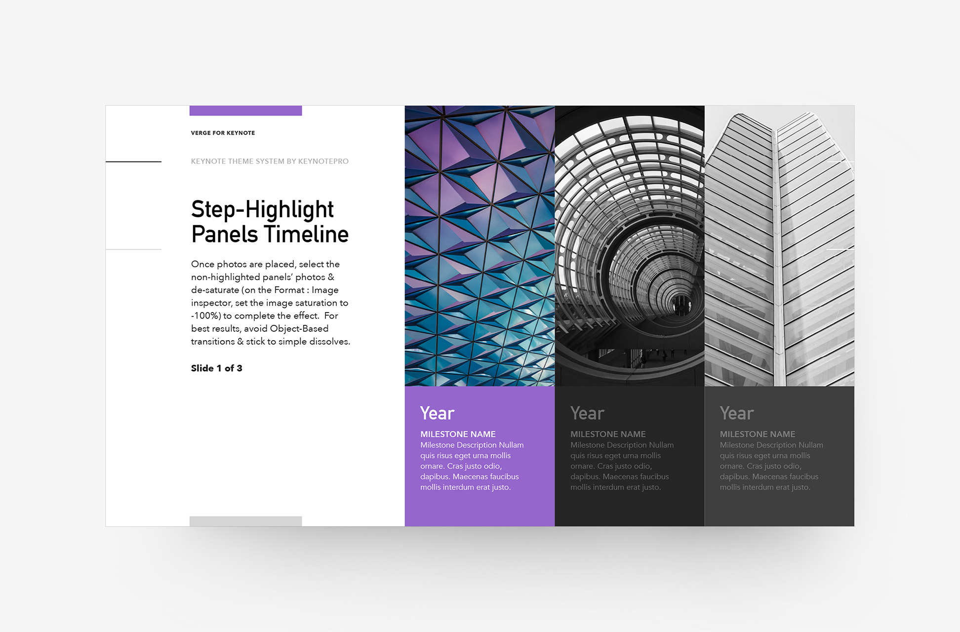 Verge - Timeline and Pricing Templates - Verge B coloration